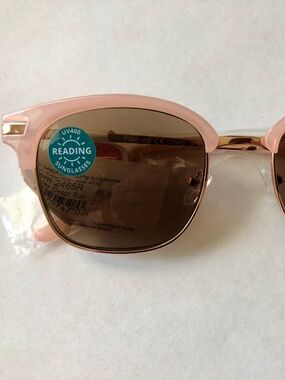 NEW Peepers Pink Wayfarer Sun Reading Glasses + 2.50